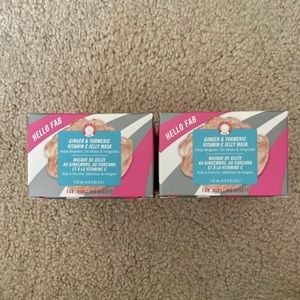 NIB 2 First Aid Beauty Ginger & Turmeric Vitamin C Jelly Masks